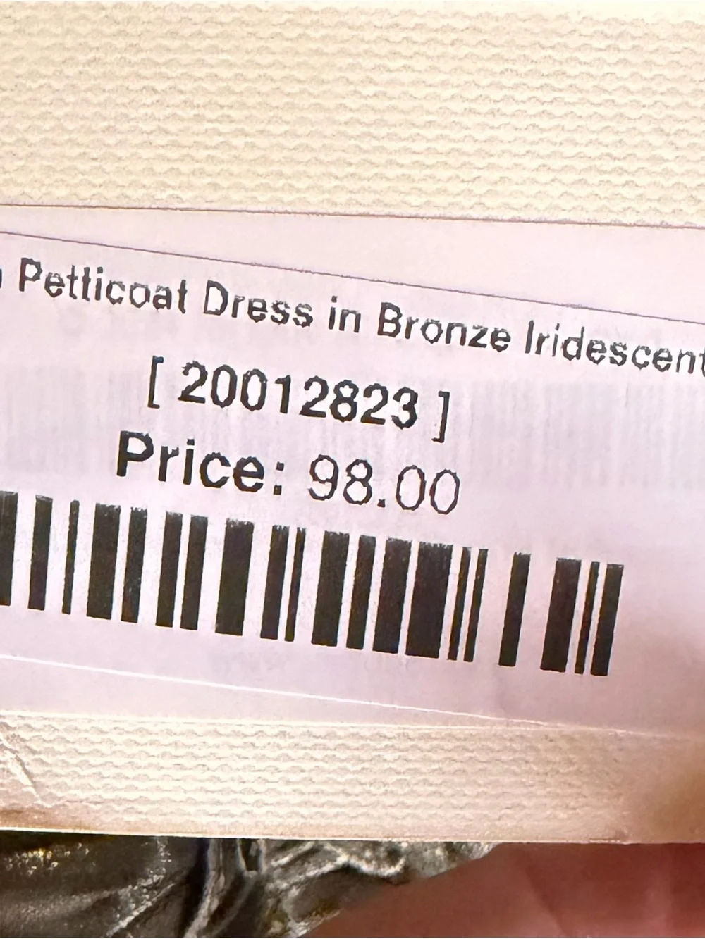Joyfolie Olive Metallic Puff-Sleeve DressNWT size girls 10